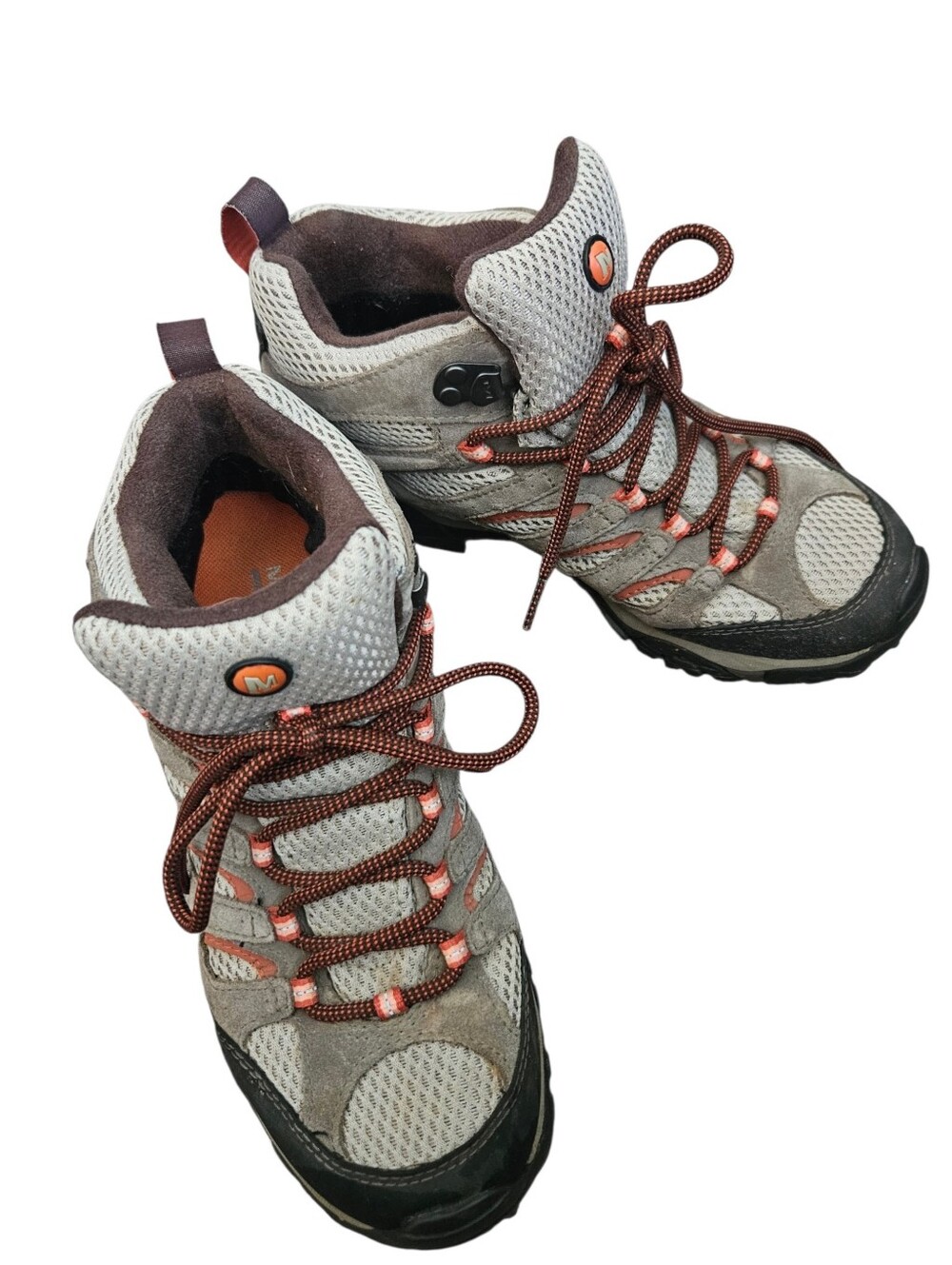 Merrell Women's Moab Mid Waterproof Hiking Bungee Cord Colorway Boots 8.5